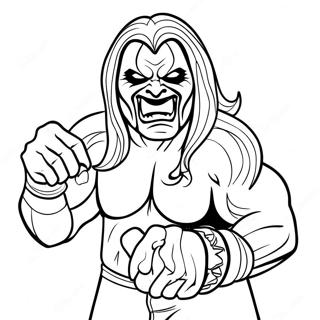 Pagini De Colorat Cu Wwe The Fiend In Actiune 108337-45303