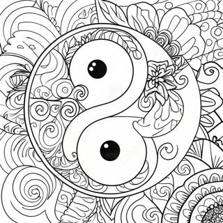 Yin Yang Desene De Colorat