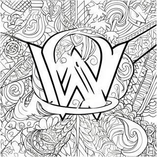 Pagina De Colorat Design Logo Wwe Colorat 108490 45418