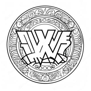 Pagina De Colorat Design Logo Wwe Colorat 108490 45419