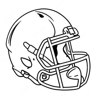 Pagini De Colorat Cu O Casca De Fotbal Universitar 108672-45565