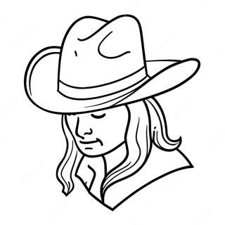 Pagini De Colorat Cu Palarie De Cowboy 109055-45850