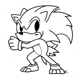 Sonic Vârcolac Desene De Colorat