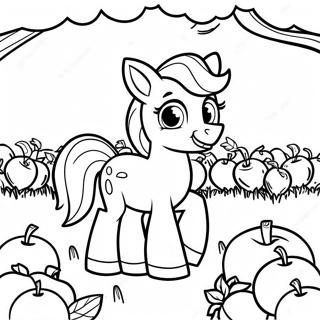 Apple Jack Intr Un Camp De Mere Desene De Colorat 109623-46363