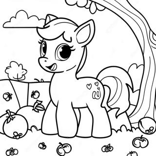 Apple Jack Intr Un Camp De Mere Desene De Colorat 109623-46364