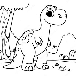 Desene De Colorat Dinozaurul Bun 109647-46374