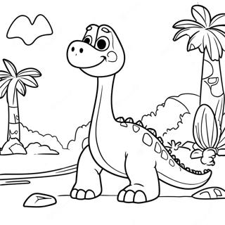Desene De Colorat Dinozaurul Bun 109647-46375