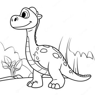 Desene De Colorat Dinozaurul Bun 109647-46376