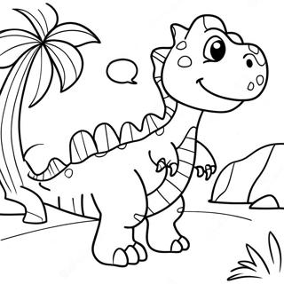 Desene De Colorat Aventuroasa Calatorie A Dinozaurului 109651-46390