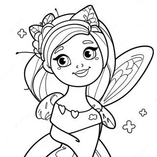 Pagina De Colorat Barbie Zana Stralucitoare Cu Bagheta 110136 46763