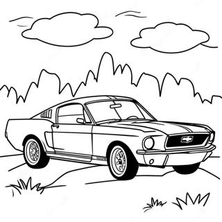 Mustang Desene De Colorat