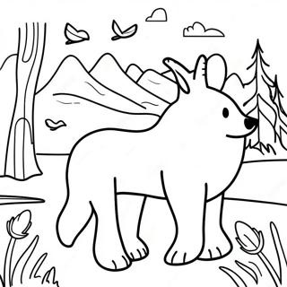 Pagina De Colorat Viata Salbatica Aventuroasa Din Alaska 110242-46849