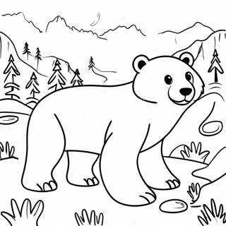 Pagina De Colorat Viata Salbatica Aventuroasa Din Alaska 110242-46851