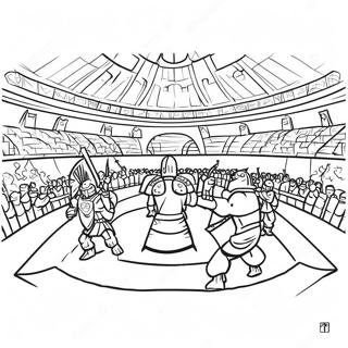 Pagina De Colorat Arena De Lupta Akedo 110266-46863