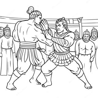 Pagina De Colorat Confruntarea Epica Akedo 110268-46872