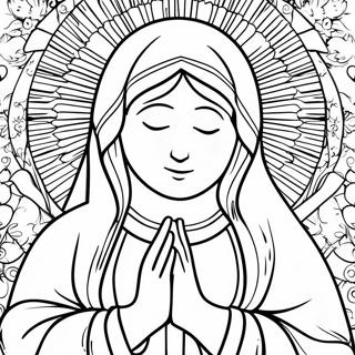 Pagini De Colorat Cu Fecioara Maria In Rugaciune 110422-46982