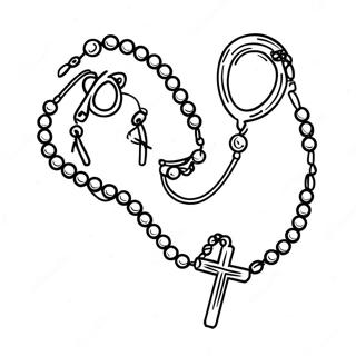 Pagini De Colorat Cu Margele Simple De Rozariu 110626-47144