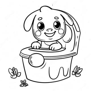 Pagini De Colorat Cu Copil Fericit Invatand Olita 110728-47228