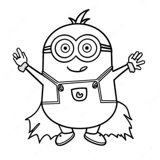 Minion De Halloween Desene De Colorat