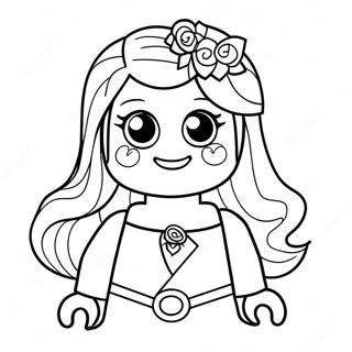 Pagini De Colorat Printesa Lego Aventuroasa 111732 48026