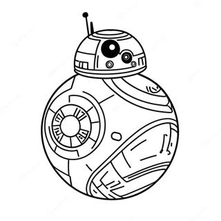 Pagina De Colorat Cu Bb 8 Rostogolindu Se 111759-48050