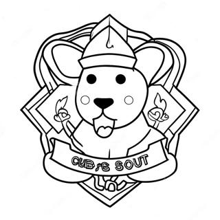 Scout De Cub Desene De Colorat