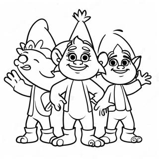 Pagini De Colorat Cu Viva Trolls Cantand 111910 48168