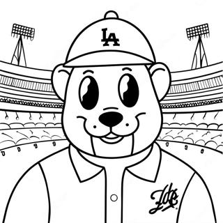 Dodgers Desene De Colorat