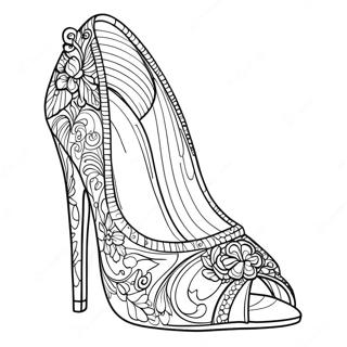 Pagini De Colorat Cu Tocuri Inalte Elegante 112243 48423