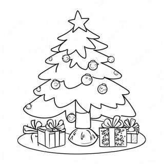 Pagini De Colorat Cu Brad De Craciun Stralucitor 112271-48453