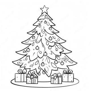 Pagini De Colorat Cu Brad De Craciun Stralucitor 112271-48454