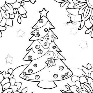 Pagini De Colorat Cu Brad De Craciun Stralucitor 112271-48456