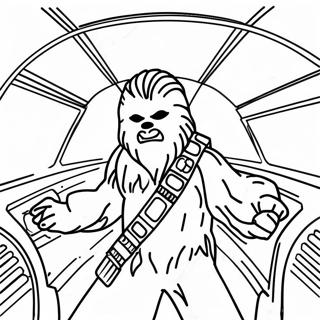 Pagina De Colorat Chewbacca In Millennium Falcon 112372-48536