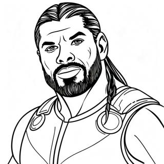 Roman Reigns Desene De Colorat