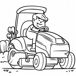 Pagini De Colorat Cu Masini De Tuns Iarba Din Desene Animate 112603-48713