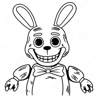 Pagini De Colorat Cu Bonnie Ofilita Si Ochi Infricosatori 112936-49092