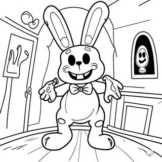 Pagini De Colorat Cu Bonnie Ofilita Intr O Casa Bantuita 112937-48973