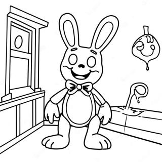 Pagini De Colorat Cu Bonnie Ofilita Intr O Casa Bantuita 112937-49093