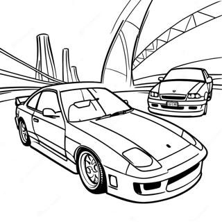 Scena De Curse Jdm Pagina De Colorat 113092 49212