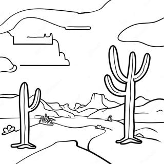 Pagini De Colorat Cu Apusuri Colorate In Desert 113143-49254