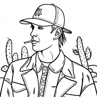 Pagini De Colorat Cu Travis Scott Si Logo Ul Cactus Jack 113194 49295