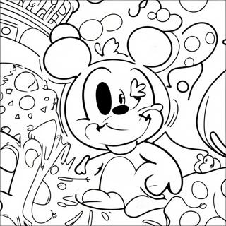 Pagini De Colorat Personaje Disney Psihedelice 113371-49422