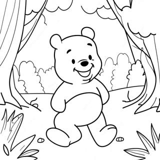 Pagina De Colorat Winnie The Pooh Aventuros In Padure 113475-49501