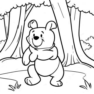 Pagina De Colorat Winnie The Pooh Aventuros In Padure 113475-49502