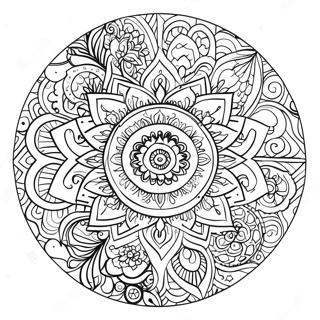 Pagina De Colorat Mandala Chakra Colorata 113551-49562