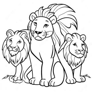 Daniel În Groapa Cu Lei Pagini de colorat