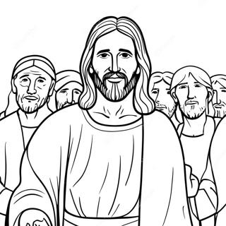 Pagina De Colorat Cu Isus Care Vindeca 114219-50079