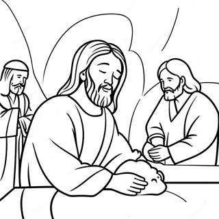 Pagina De Colorat Cu Isus Vindecand Bolnavii 114223-50093