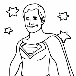 Desen De Colorat Cu Tata Supererou 114349-50181