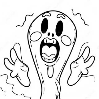 Pagini De Colorat Cu Personaj Infricosator Care Tipa 114710-50463